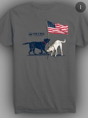 NWT Heybo Labs And Flags Tee